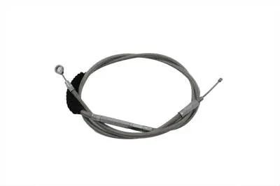 V-Twin 57.63 inch Braided Stainless Steel Clutch Cable for Harley Davidson FXRS by V-Twin