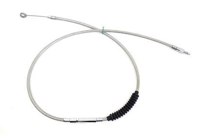 V-Twin 60.69 inch Braided Stainless Steel Clutch Cable for Harley Davidson FXSTSB by V-Twin