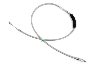 V-Twin 60.69 inch Braided Stainless Steel Clutch Cable for Harley Davidson FXSTSB by V-Twin