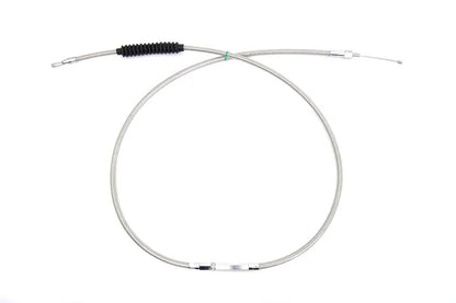 V-Twin 70.69 Inch Braided Stainless Steel Clutch Cable for Harley Davidson FXST, FXDWG, FXDL by V-Twin