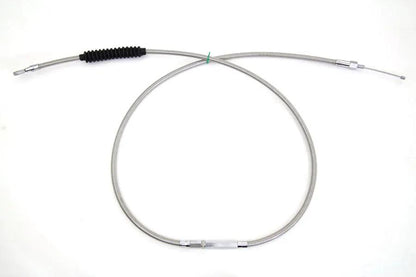 V-Twin 70.69 Inch Braided Stainless Steel Clutch Cable for Harley Davidson FXST, FXDWG, FXDL by V-Twin