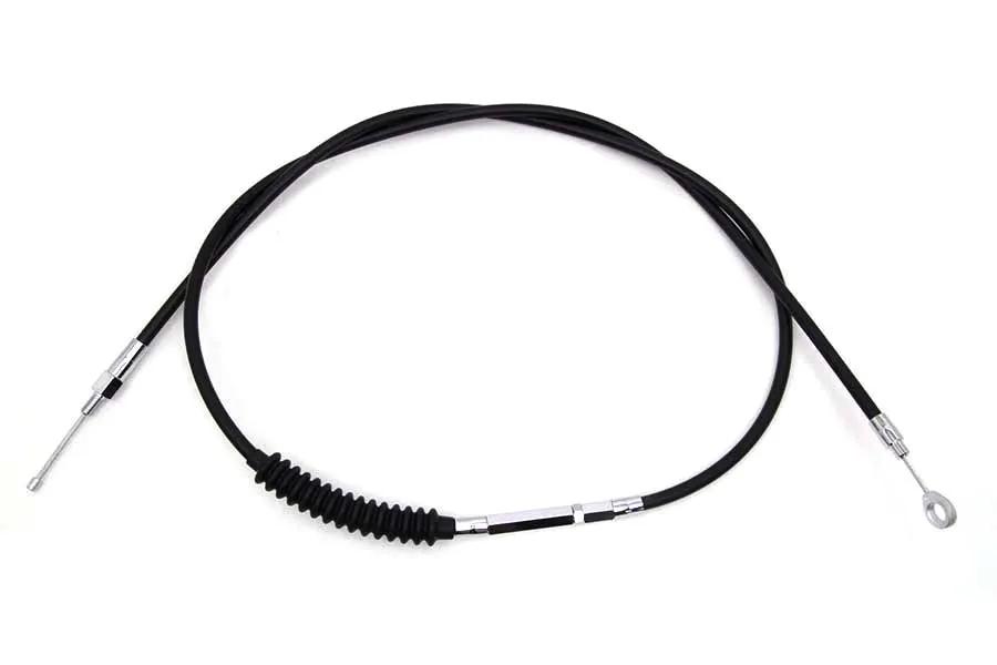 V-Twin 72.69 Inch Black Vinyl Clutch Cable for Harley Davidson FXD and FXDL Models - Part H11-7010V-4 by V-Twin