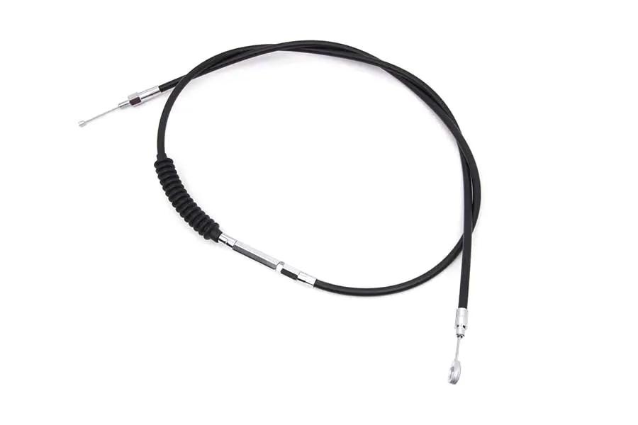 V-Twin 72.69 Inch Black Vinyl Clutch Cable for Harley Davidson FXD and FXDL Models - Part H11-7010V-4 by V-Twin