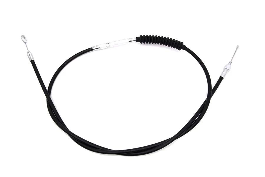 V-Twin 72.69 Inch Black Vinyl Clutch Cable for Harley Davidson FXD and FXDL Models - Part H11-7010V-4 by V-Twin