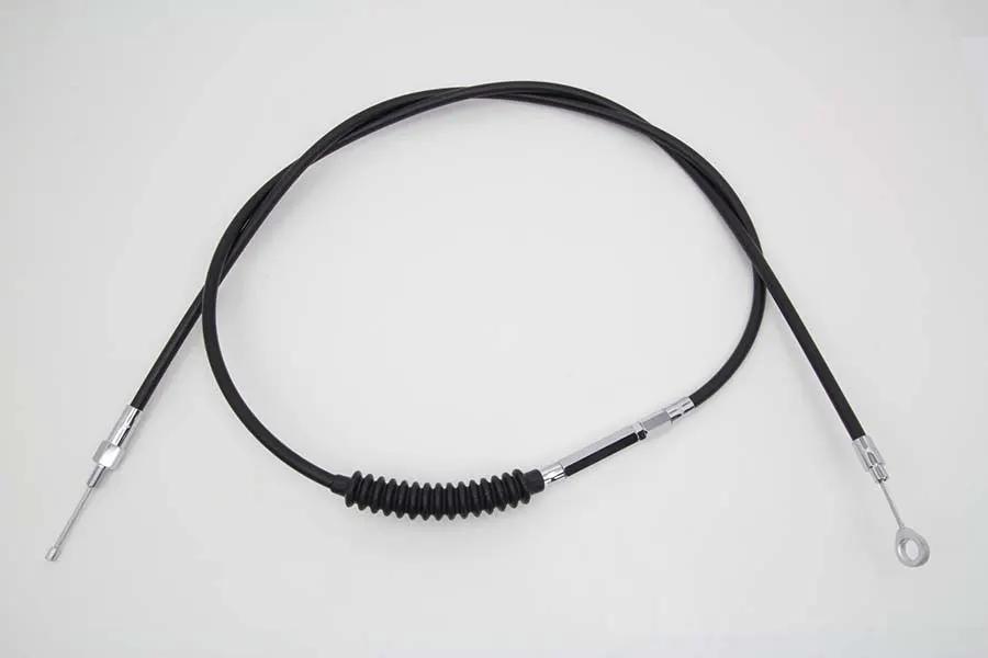 V-Twin 76.69 Inch Black Vinyl Clutch Cable for Harley Davidson FXD and FXDL Models by V-Twin
