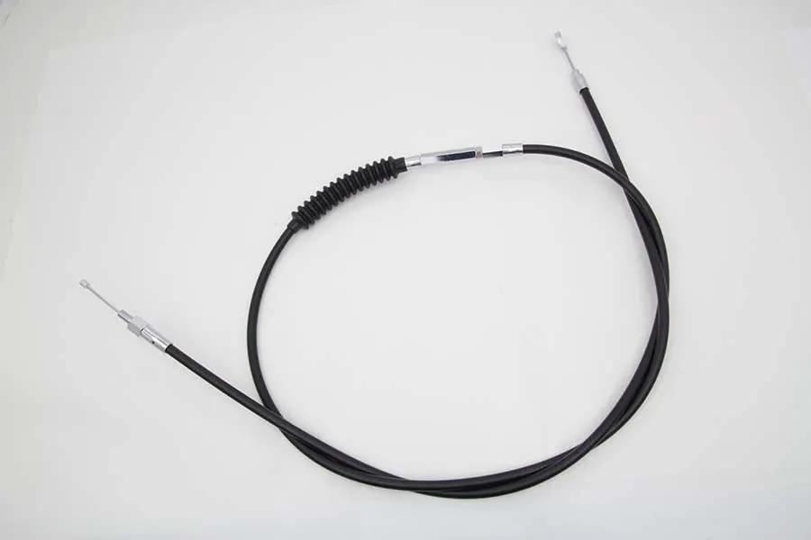 V-Twin 76.69 Inch Black Vinyl Clutch Cable for Harley Davidson FXD and FXDL Models by V-Twin