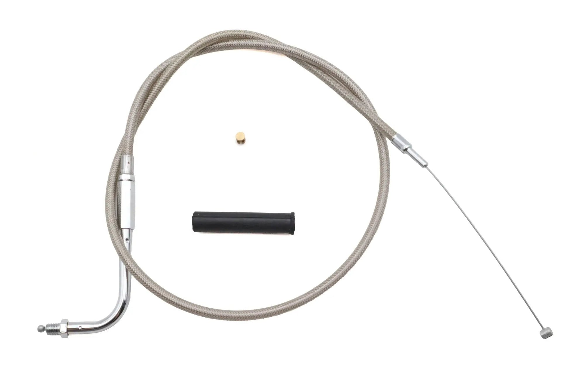 Ultima Braided Stainless Steel Throttle Cable for Harley Davidson – 31-3/4 Inch Length by Ultima