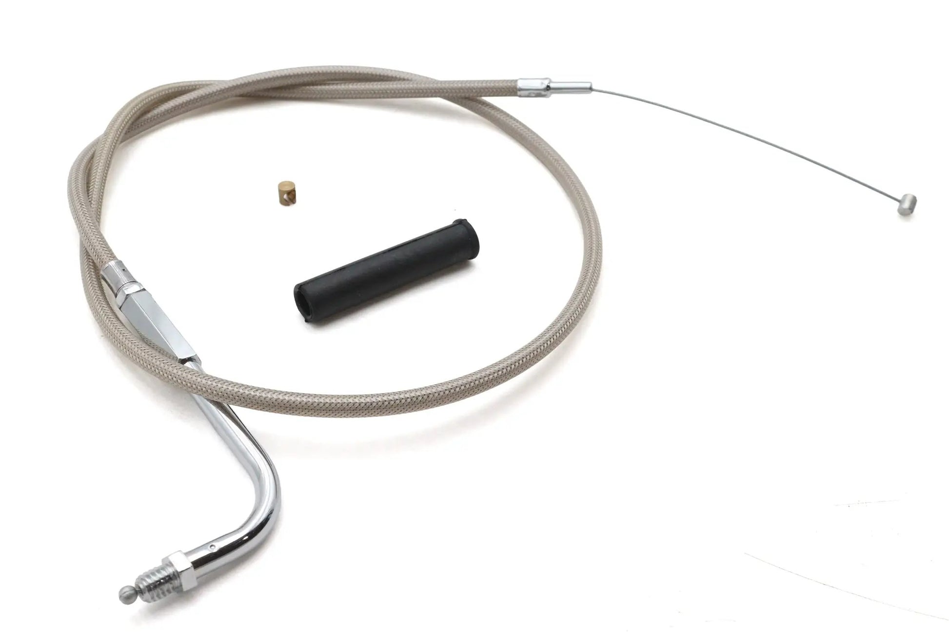 Ultima Braided Stainless Steel Throttle Cable for Harley Davidson – 31-3/4 Inch Length by Ultima