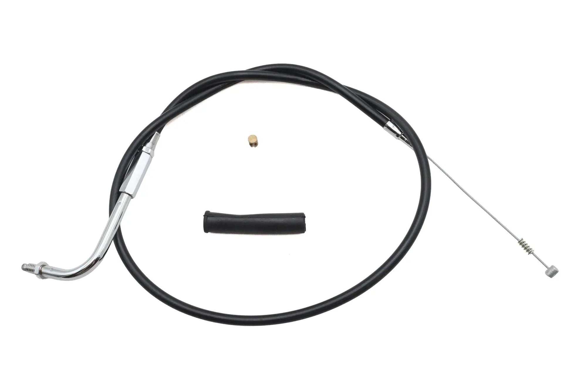 Ultima Black Vinyl Idle Cable with Chrome Fittings - 30 Inch for Harley Davidson by Ultima