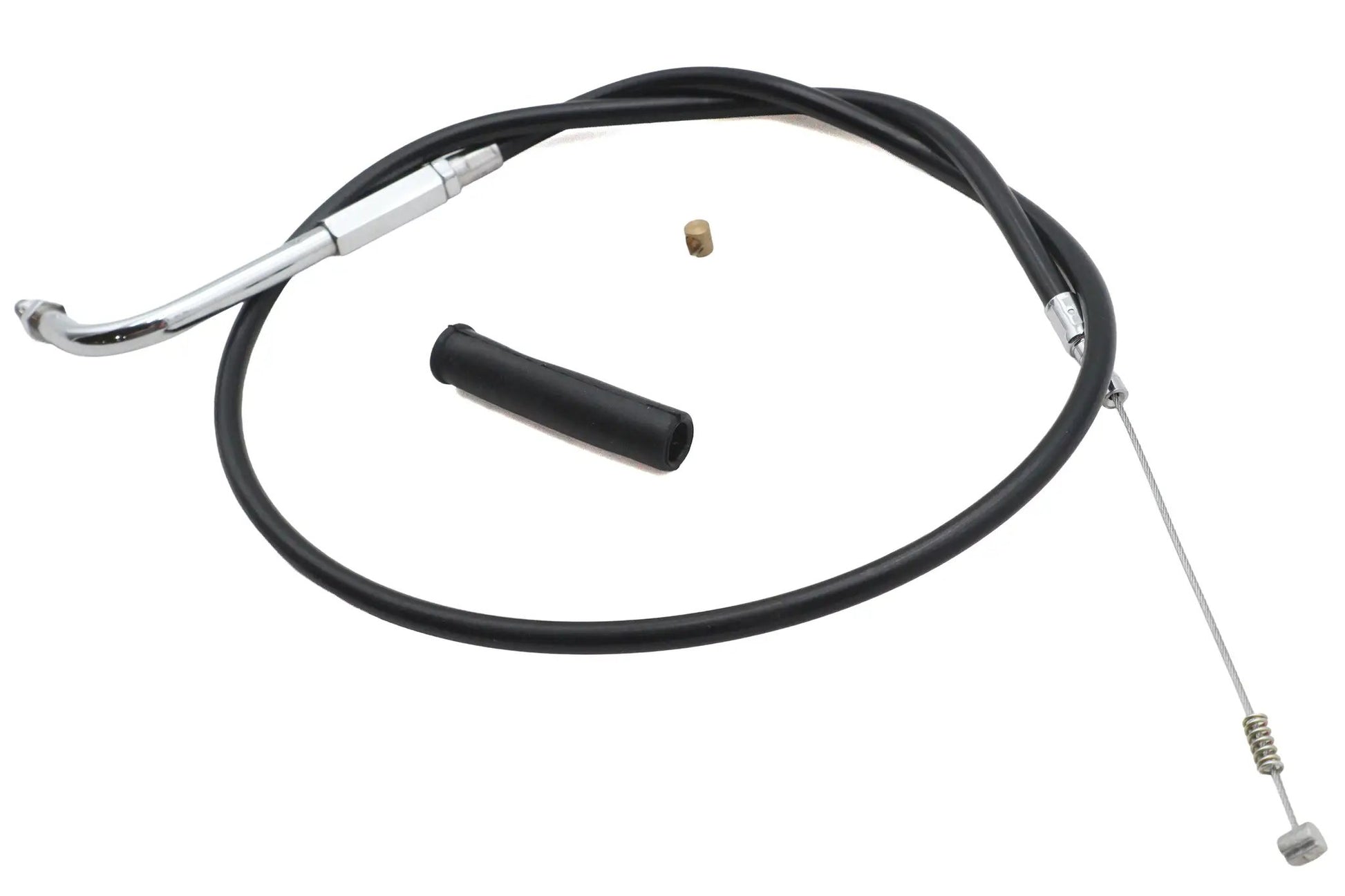 Ultima Black Vinyl Idle Cable with Chrome Fittings - 30 Inch for Harley Davidson by Ultima