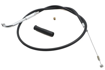 Ultima Black Vinyl Idle Cable with Chrome Fittings - 30 Inch for Harley Davidson by Ultima