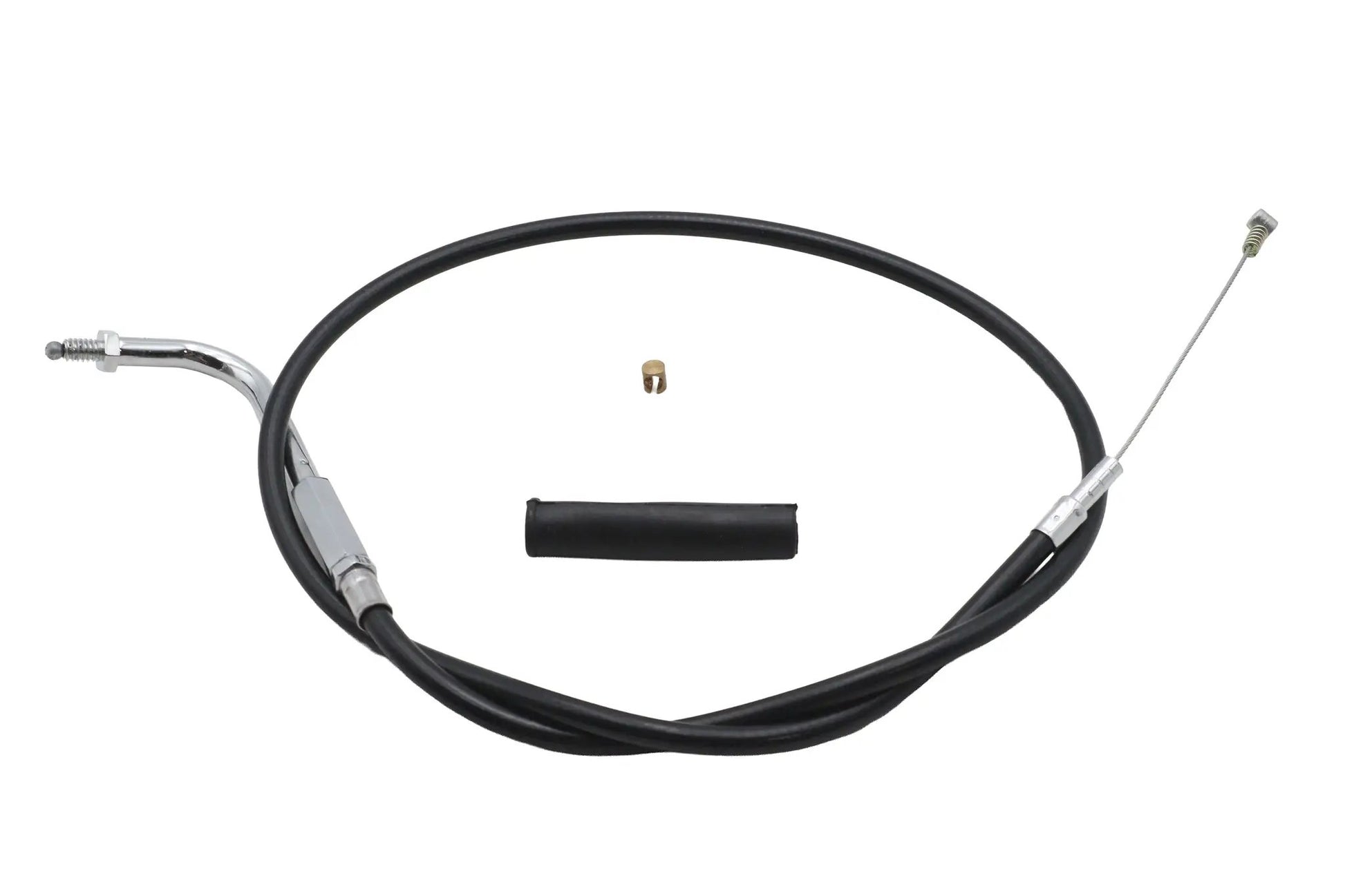 Ultima Black Vinyl Idle Cable with Chrome Fittings - 30 Inch for Harley Davidson by Ultima