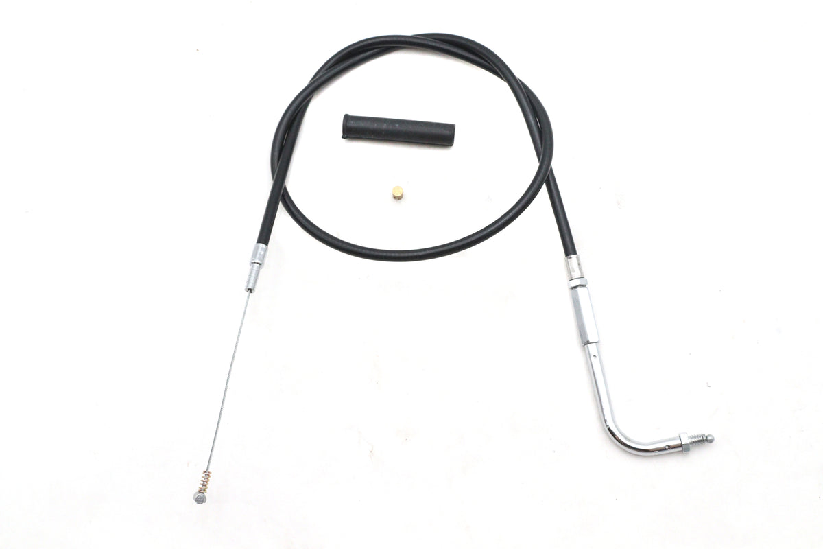 Ultima 48-165 Black Vinyl Idle Cable with Polished Chrome Fittings