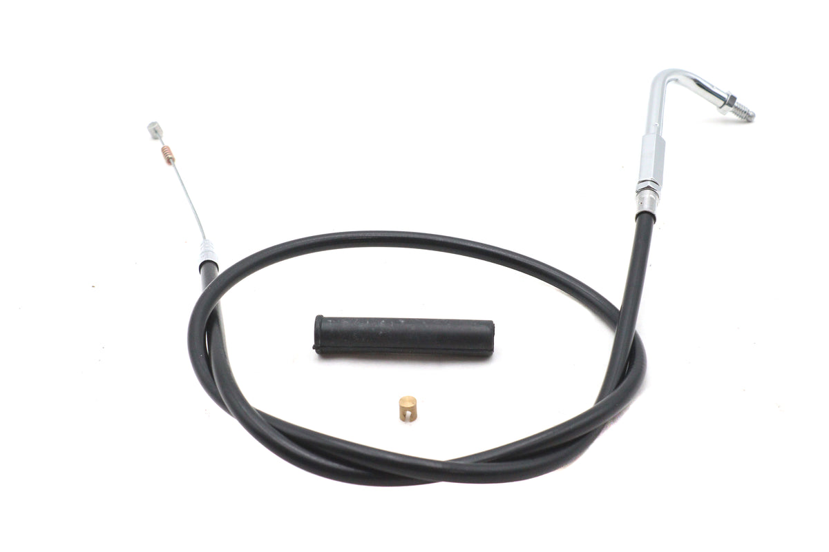 Ultima 48-165 Black Vinyl Idle Cable with Polished Chrome Fittings