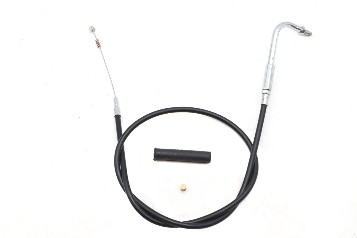 Ultima 48-165 Black Vinyl Idle Cable with Polished Chrome Fittings