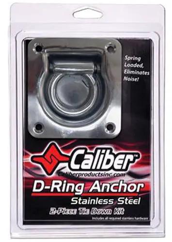 Caliber D-Ring Kit Zinc Coated Steel 13520 for Secure Load Anchoring by CALIBER