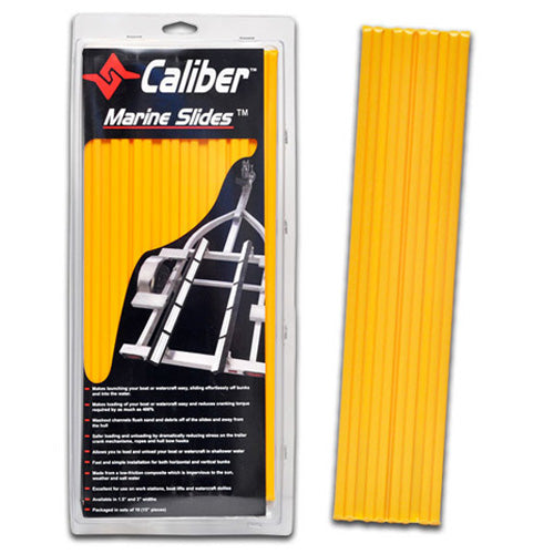 Caliber Marine Slides 1.5 inch x 15 inch Yellow – Pack of 10