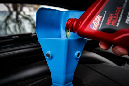 Caliber 13591 Flex & Fold Small Blue Funnel for Precise Fluid Handling