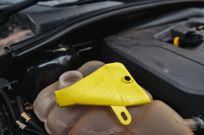 Caliber 13592 Flex & Fold Medium Funnel - Yellow for Precision Fluid Handling