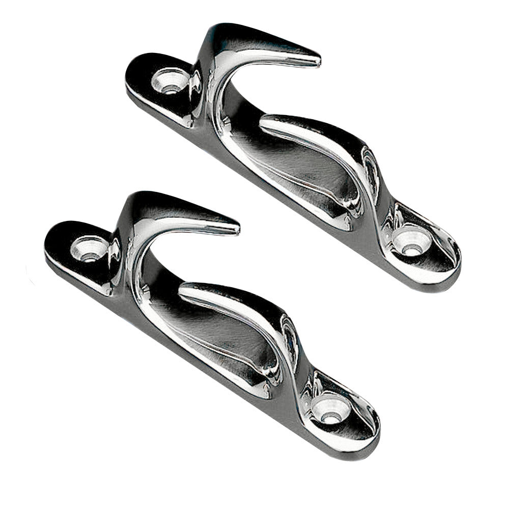 Whitecap Skene Bow Chocks Pair with 4-1/2-Inch Length and 1/2-Inch Line Size, Made of 316 Stainless Steel