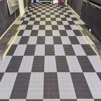 Caliber ProTech Smooth Blue Flooring - 8 Piece Package