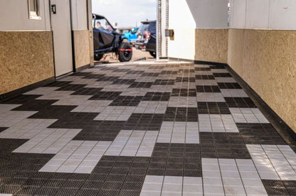 Caliber ProTech Smooth Light Gray Flooring Kit (8 Pieces) - Durable and Easy to Install