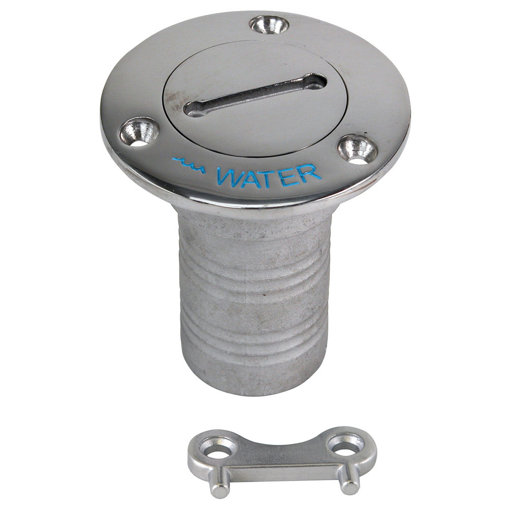 Whitecap 6125C 1-1/2 Inch Water Hose Deck Fill with Key and 3-Inch Flange