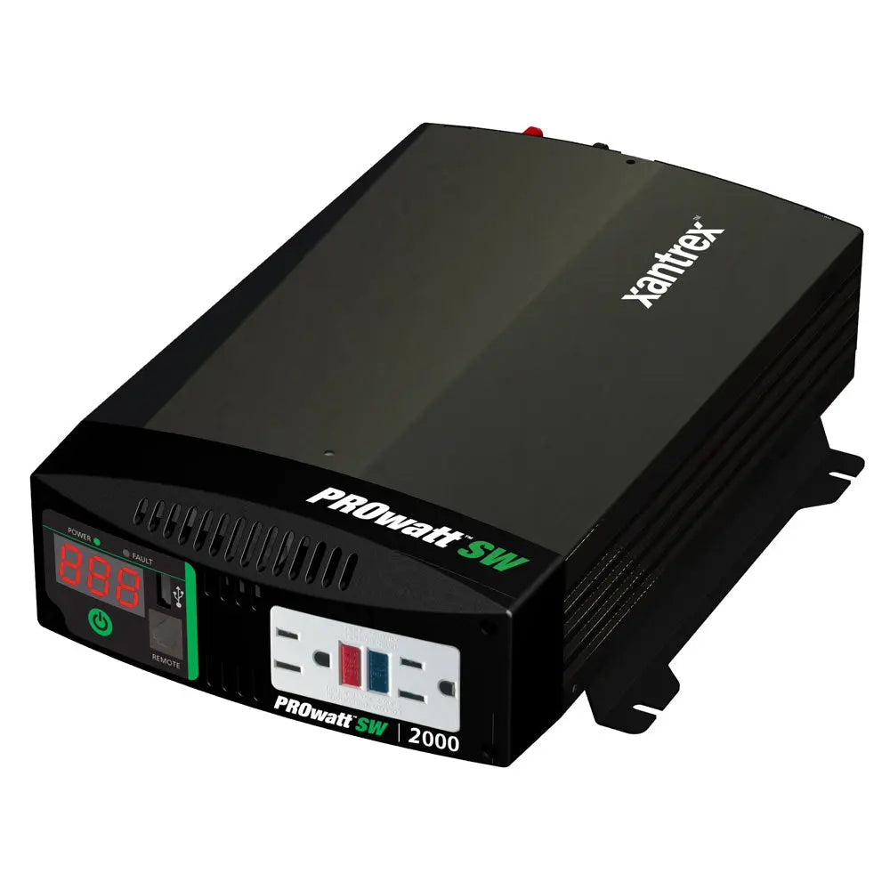Xantrex PROwatt SW2000 True Sine Wave Inverter - 1800W Continuous Power with USB and Dual GFCI Outlets