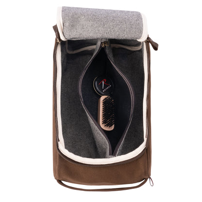 Rothco Canvas Shoe Bag in Earth Brown – Travel and Storage Solution for Sneakers and Dress Shoes
