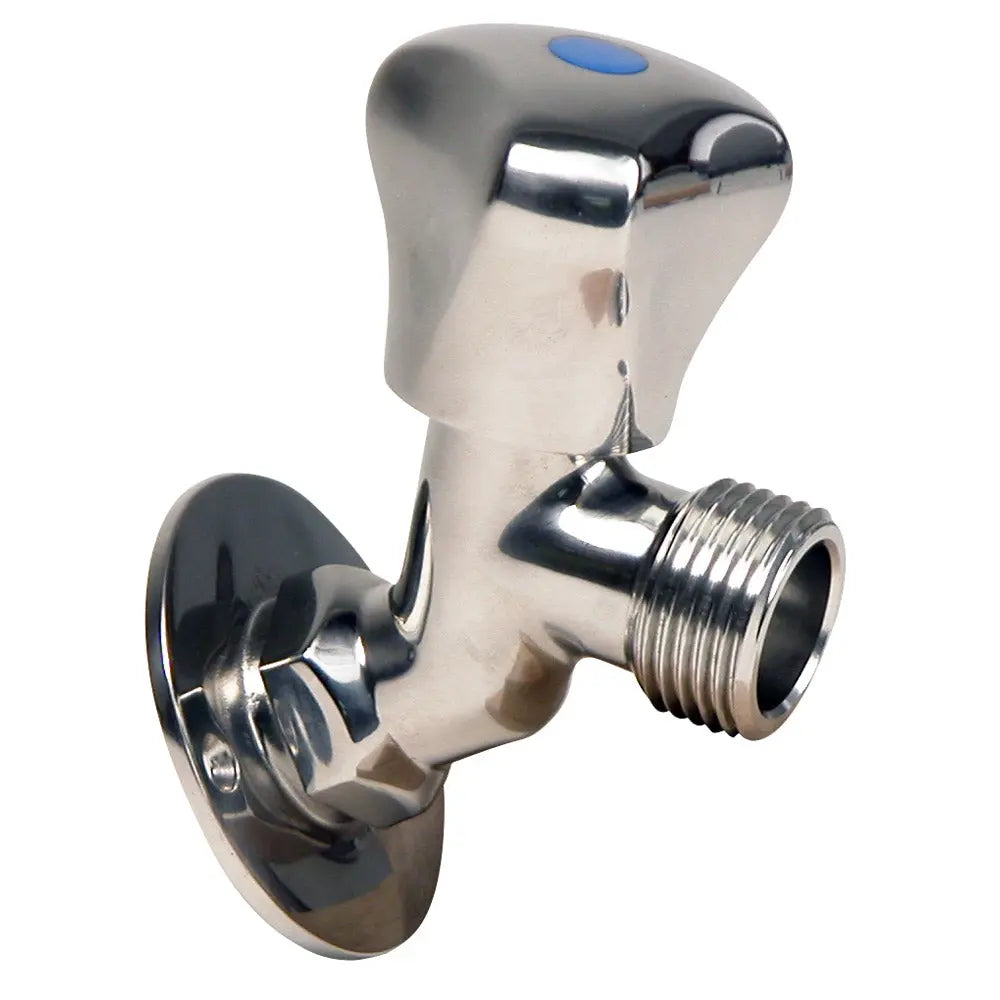 Whitecap P-2456C Stainless Steel Faucet with 2-3/16-Inch Base and 3-3/16-Inch Depth