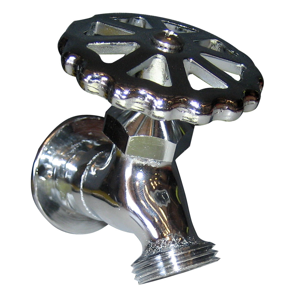 Whitecap C.P. Brass Sillcock with 1-5/8-Inch Base and 3-3/16-Inch Depth, Part Number P-2452C