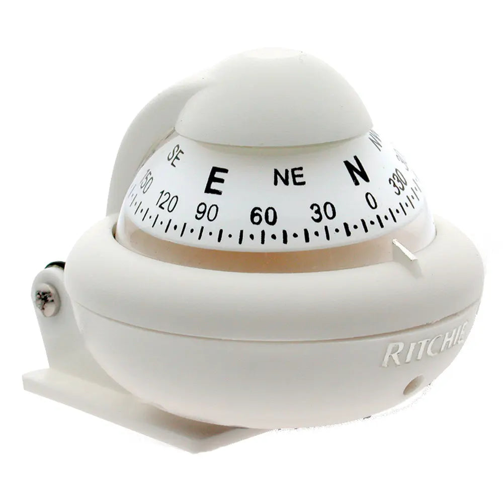 Ritchie X-10W-M RitchieSport Compass with Bracket Mount - White