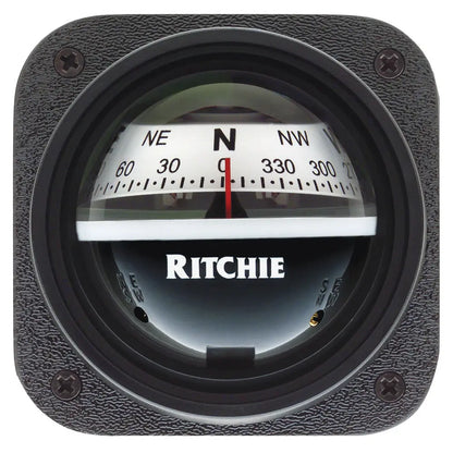 Ritchie V-527 Kayak Compass with Bulkhead Mount and White Dial