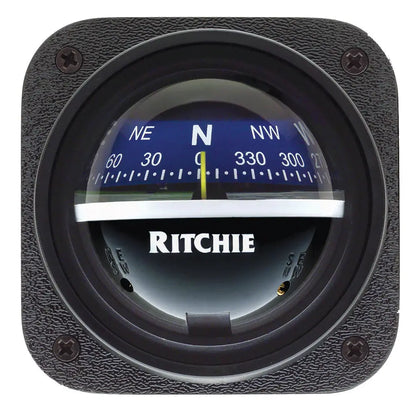Ritchie V-537B Explorer Compass with Blue Dial and Bulkhead Mount