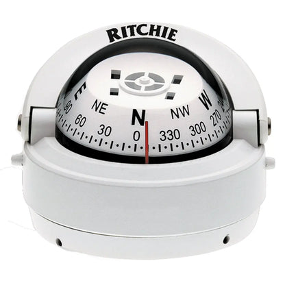Ritchie S-53W Explorer Compass – Surface Mount with Green Night Illumination and Quick-Release Module