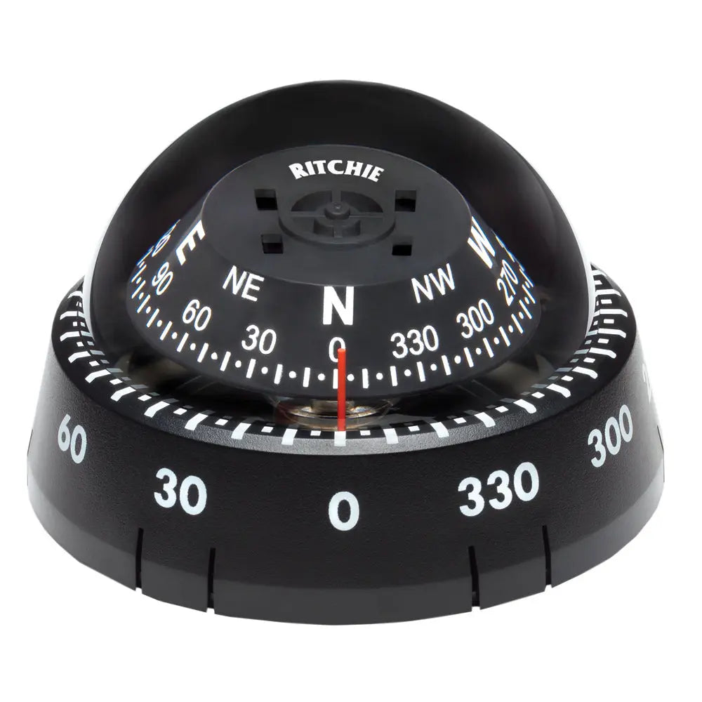 Ritchie XP-99 Kayaker Compass with Surface Mount, Black - Easy Installation and Durable Design