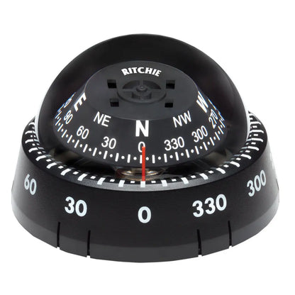 Ritchie XP-99 Kayaker Compass with Surface Mount, Black - Easy Installation and Durable Design