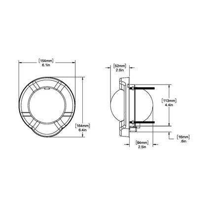 Ritchie SS-PR2 SuperSport Compass Dash Mount for Power Boats