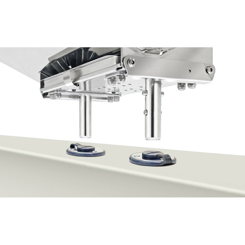 Magma Dual Locking Flush Deck Socket Mount - Stainless Steel Marine Deck Hardware