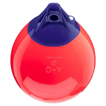 Polyform U.S. A-0 Buoy 8-inch Diameter - Red for Marine and Dock Marking