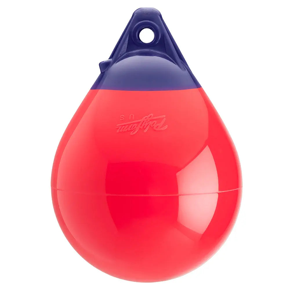 Polyform U.S. A-0 Buoy 8-inch Diameter - Red for Marine and Dock Marking