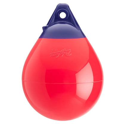 Polyform U.S. A-0 Buoy 8-inch Diameter - Red for Marine and Dock Marking