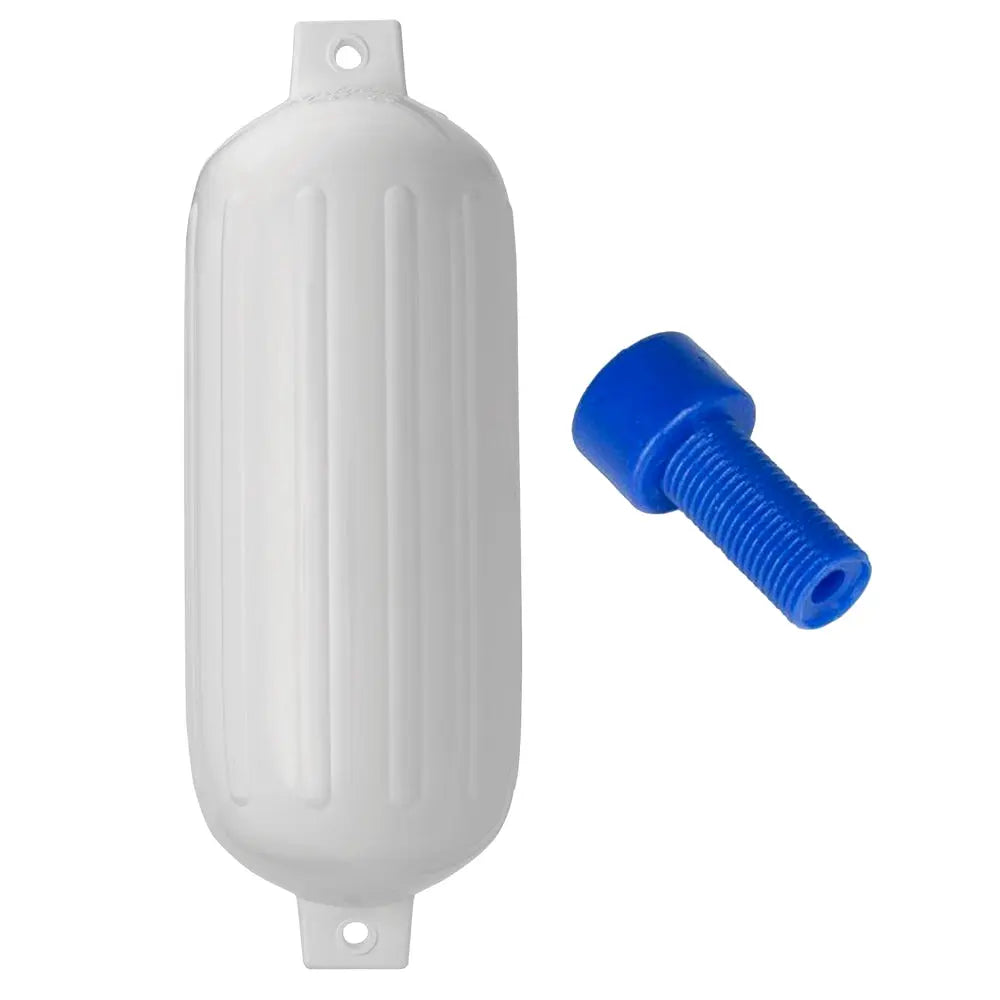 Polyform U.S. G-6 Twin Eye Fender 11" x 30" - White with Adapter
