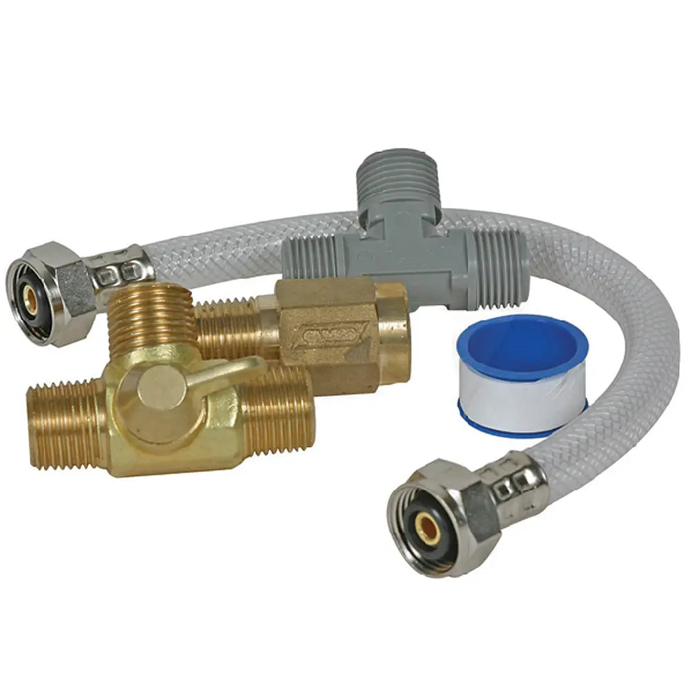 Camco Quick Turn Permanent Water Heater Bypass Kit - Part 35983