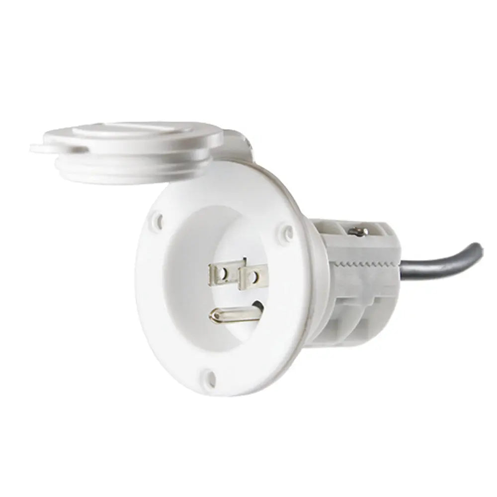 Minn Kota MKR-23 AC Power Port for Saltwater - Easy Thru-Hull Connection Adapter