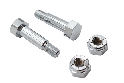 V-Twin Large Driver Footpeg Bolt Set Chrome – Durable Female End Peg Hardware