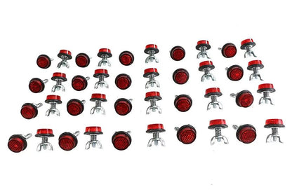 Chris Products CH40R Red Reflectors for License Plate Frames – USA Made by Chris Products