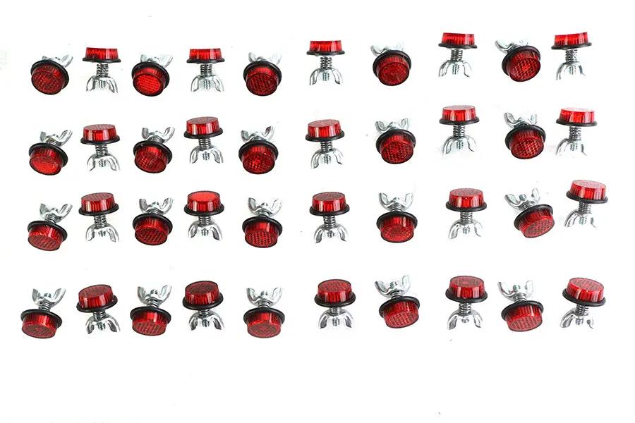 Chris Products CH40R Red Reflectors for License Plate Frames – USA Made by Chris Products