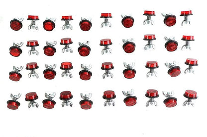 Chris Products CH40R Red Reflectors for License Plate Frames – USA Made by Chris Products