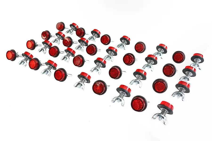 Chris Products CH40R Red Reflectors for License Plate Frames – USA Made by Chris Products